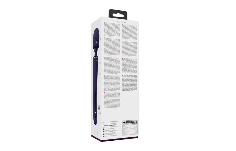 Kiku Dubbelzijdige Wand | Innovatieve G-Spot Flapper Paars