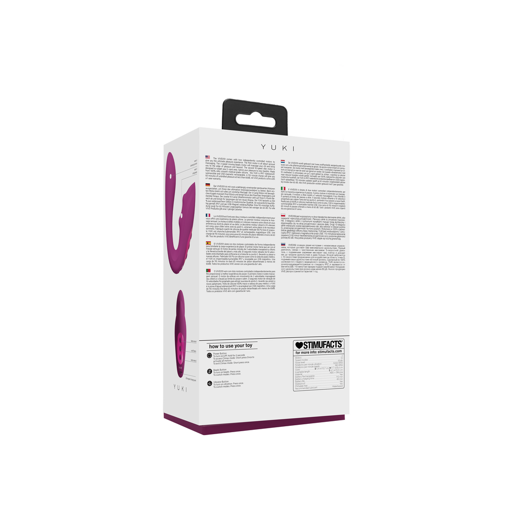 Yuki Dual Motor G-Spot Vibrator Roze – Intense Sensatie