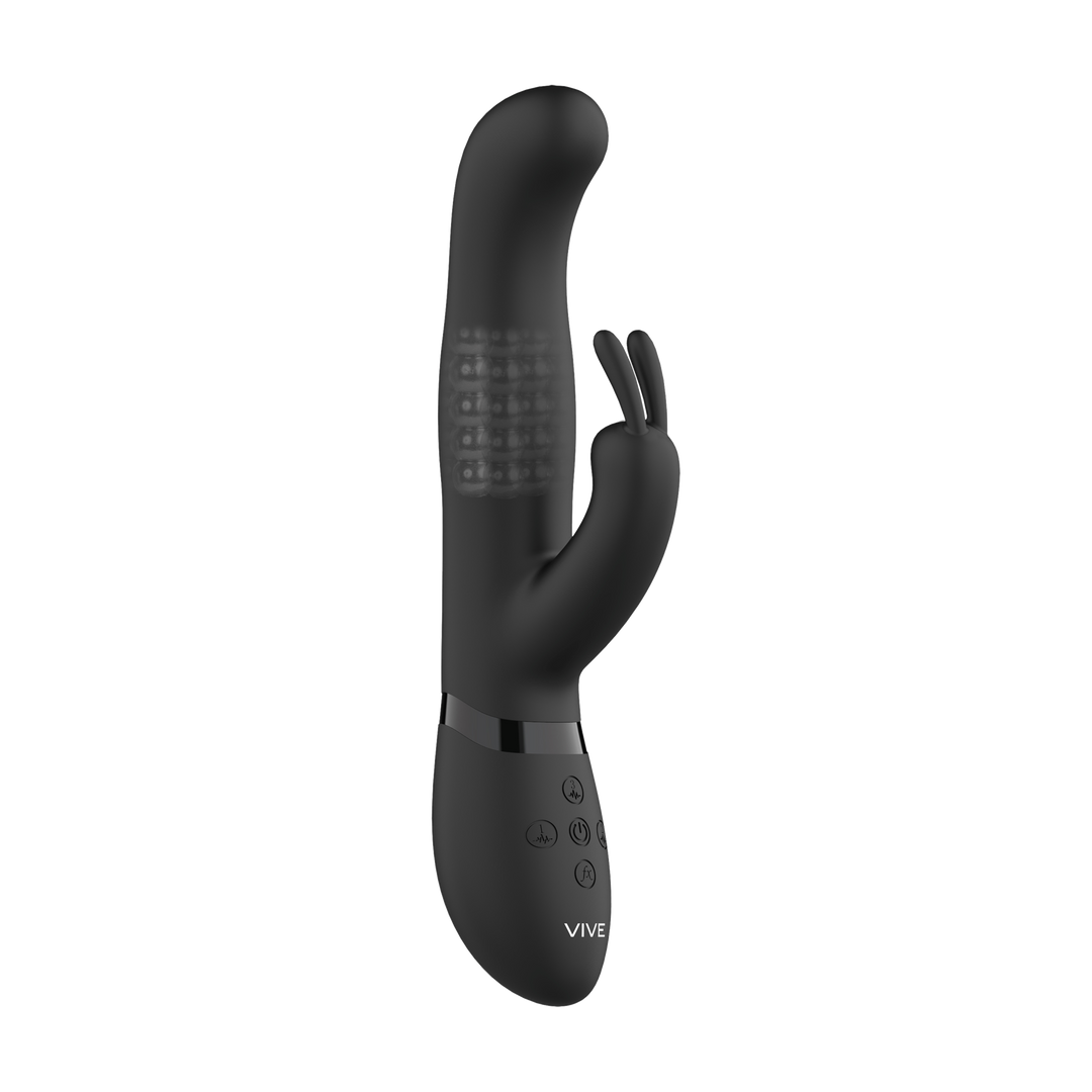 Izara - Rotating Beads Rabbit Vibrator - Schwarz