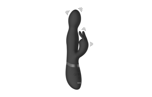 Niva - Rotating Rabbit Vibrator - Zwart