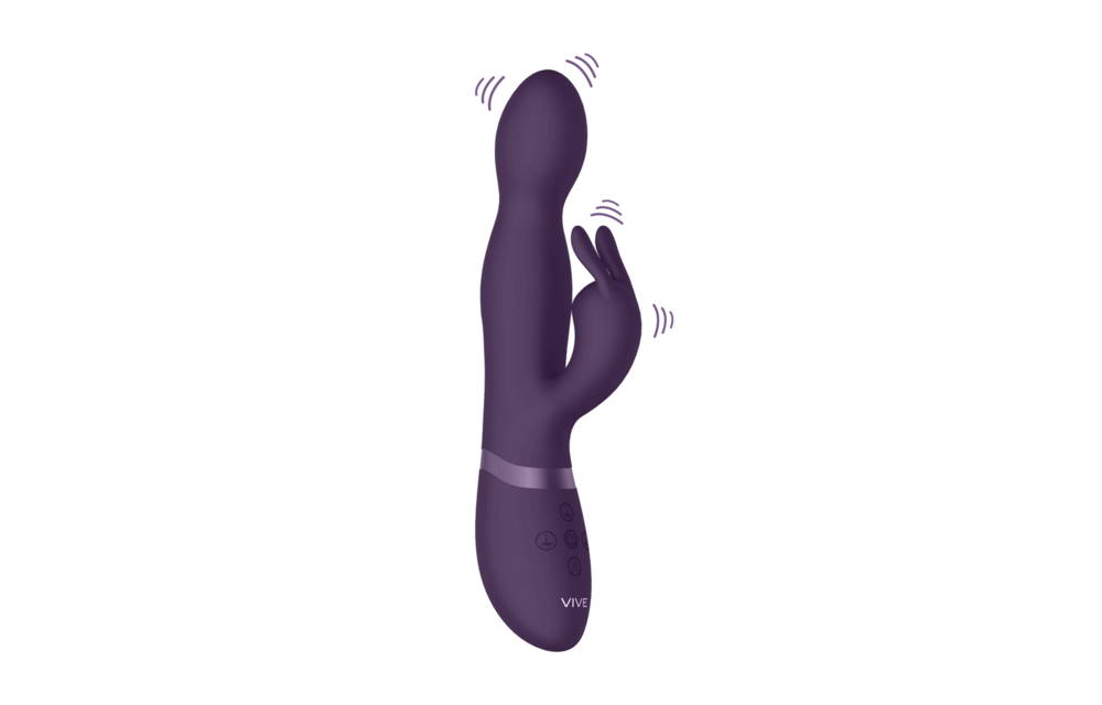 Niva Rotating Rabbit Vibrator Lila – 360° rotierendes Vergnügen