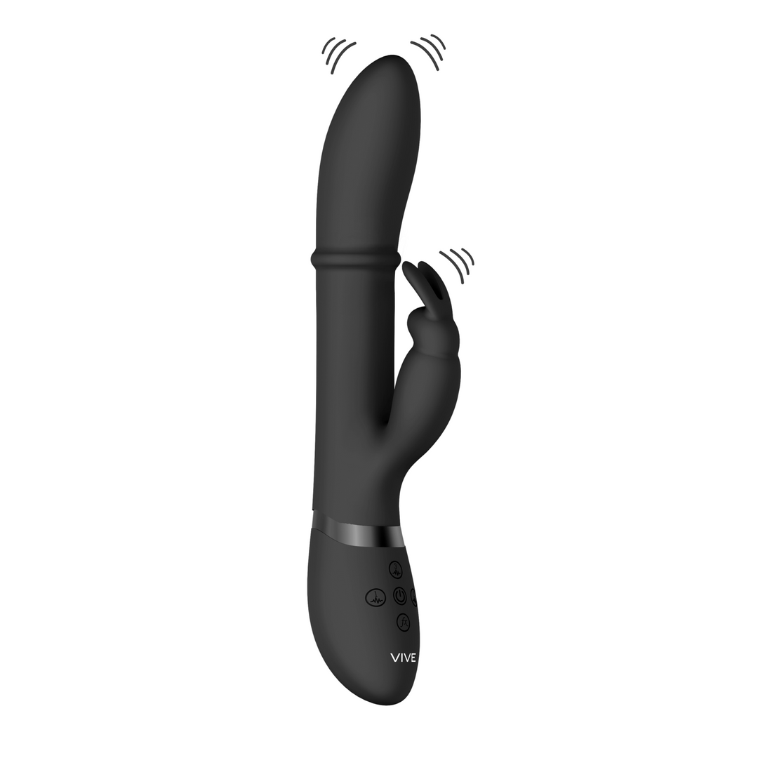 Vive Halo Black High-End Vibrator | Powerful & Waterproof