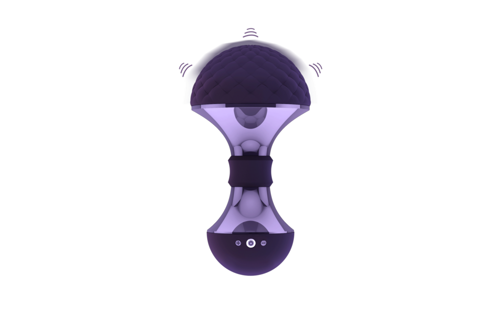 Enoki Luxus-Biege-Wandmassagegerät – Violett | VIVE Erotik