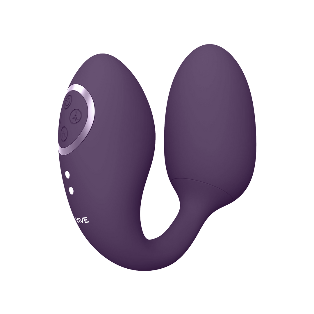 Aika Paars Vibrerend Liefdes Eitje met Pulse-Wave Motor