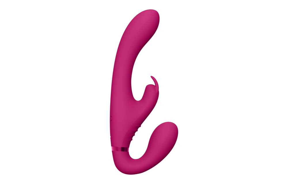 Suki - Vibrating Strapless Strap-on Rabbit - Rosa