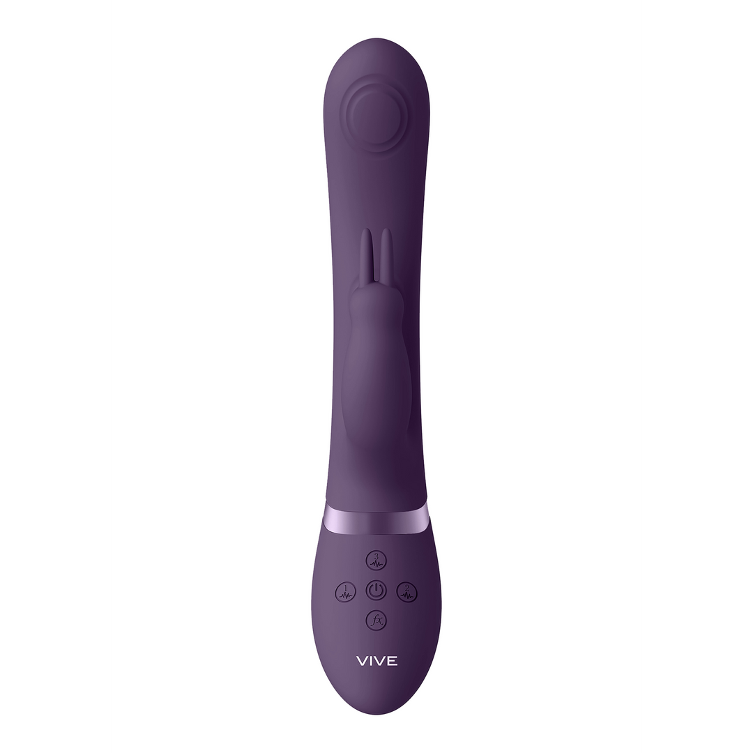May - Luxury Vibrator with Pulsation - Purple