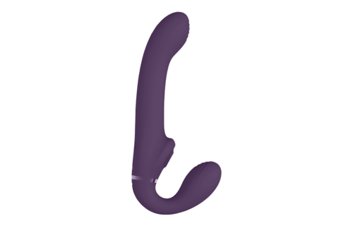 Vive AI Strapless Strapon Paars – Dual Vibratie & Luchtgolf