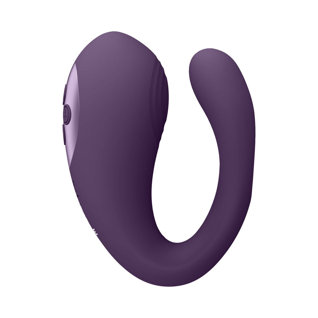Yoko Triple Action Vibrator met Clitorale Pulsgolf - Paars