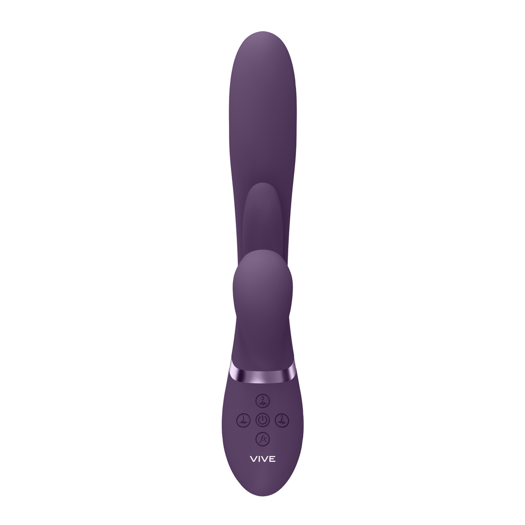 Kura G-Spot Vibrator Purple – Thrusting, Fluttering & Pulsing