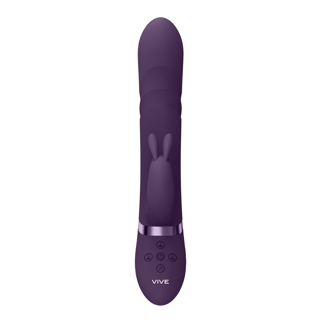 Nari - Vibrerende En Roterende G-spot Vibrator – Paars