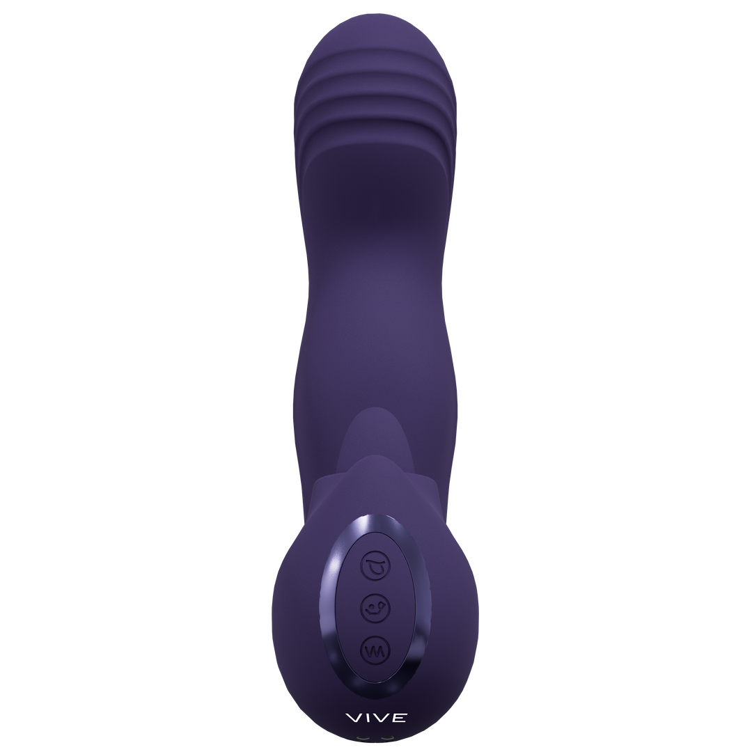 Yumi G-Spot Vibrator Purple - Triple Motor & Tongue Stimulator
