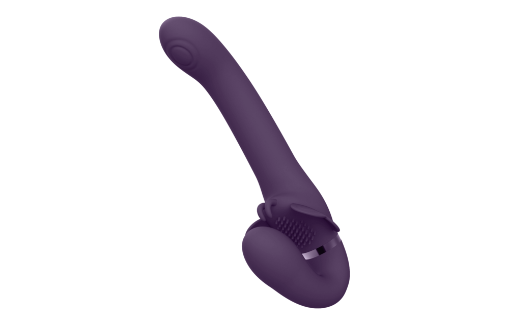 Satu Strapless Strap-on Lila – Pulswellen- und Vibrationsvergnügen