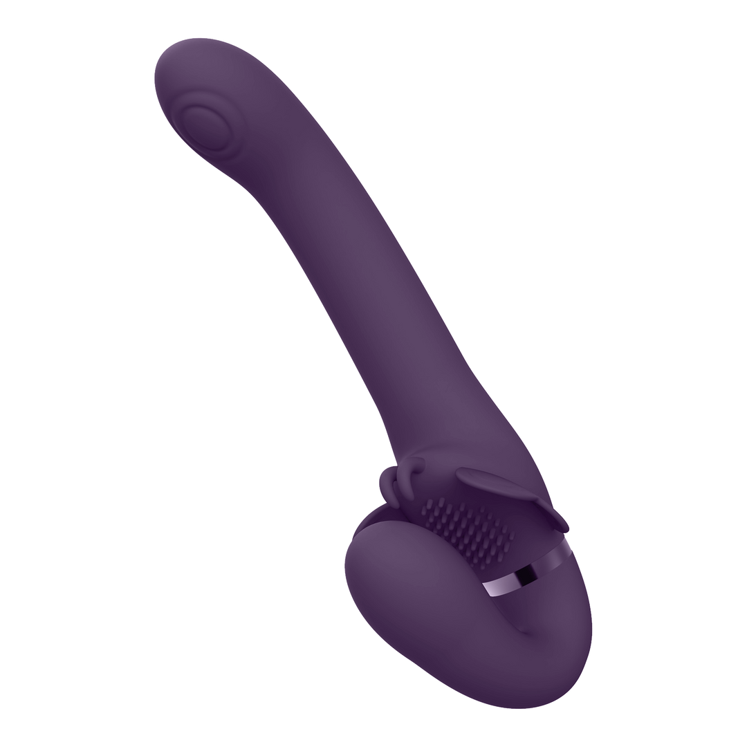 Satu Strapless Strap-on Lila – Pulswellen- und Vibrationsvergnügen