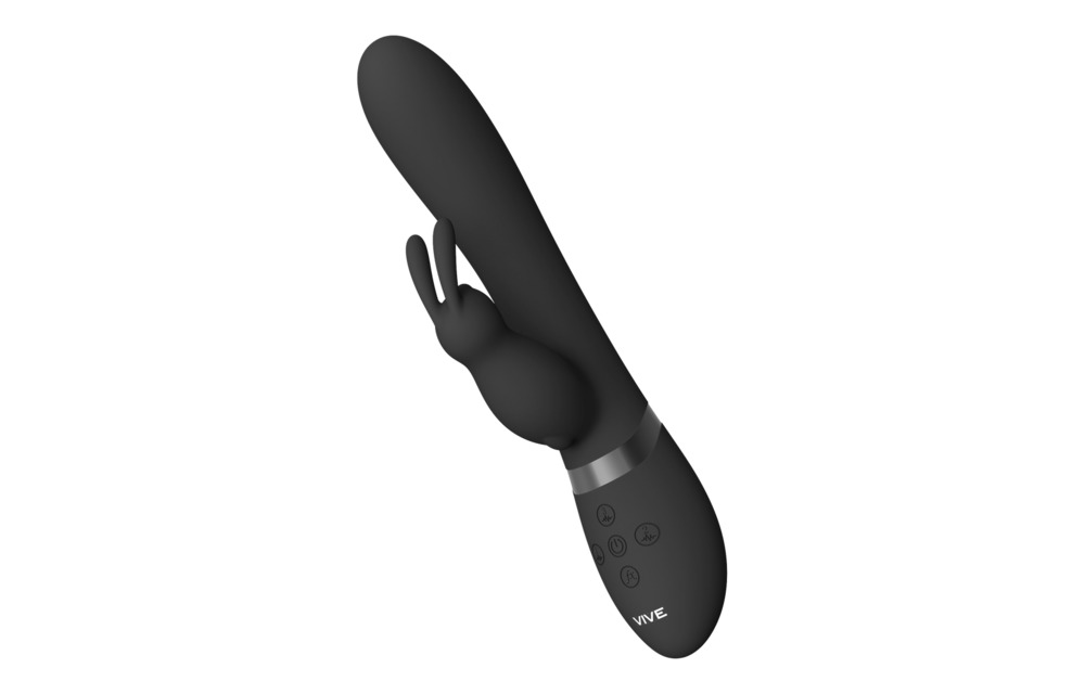 Taka Rabbit Vibrator Zwart – Opblaasbaar & Stijlvol Genot