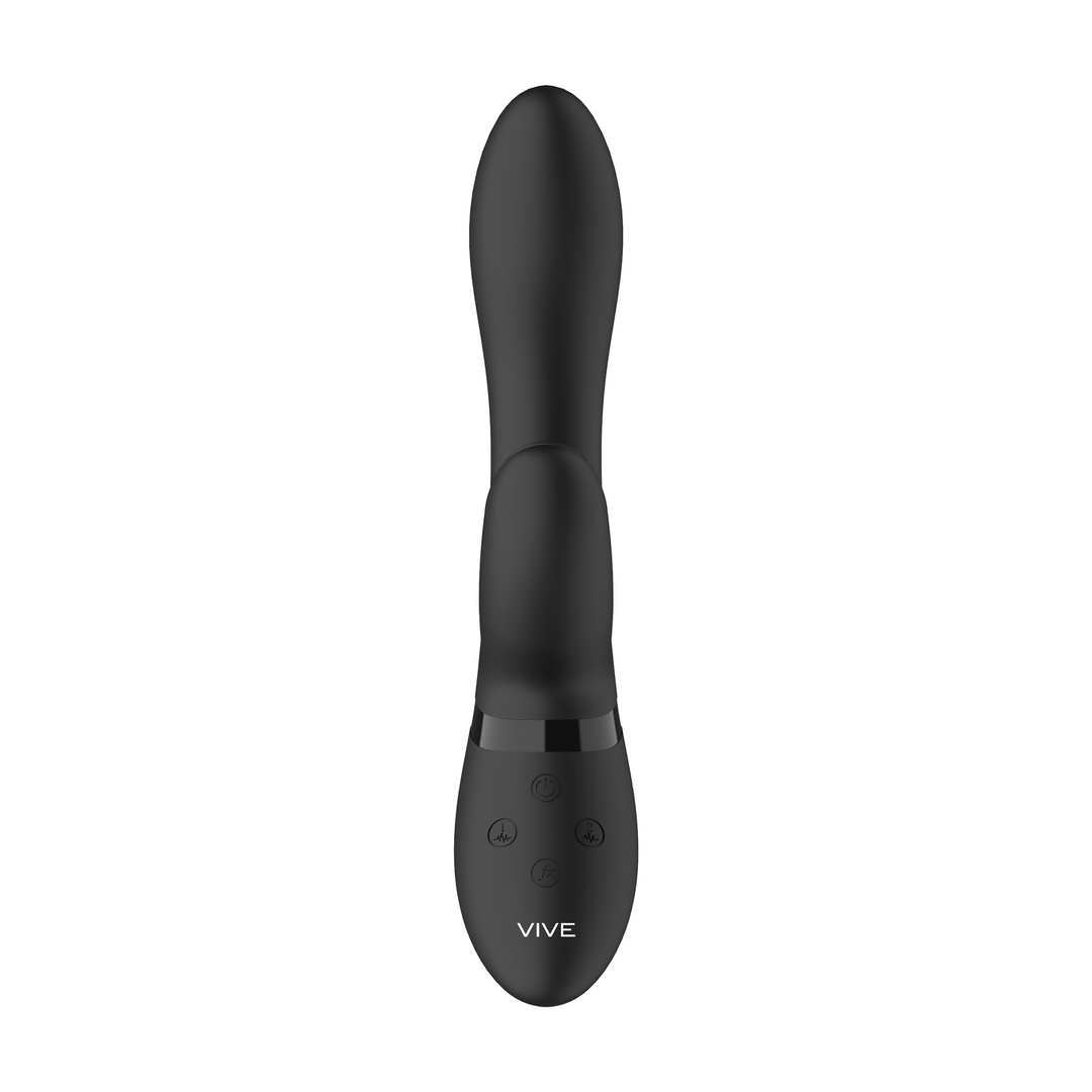 Kyra Pulse Clitoral Rabbit Zwart – Luxe Vibrator Genot