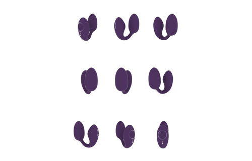 Aika - Pulse-Wave & Vibrating Love Egg - Purple