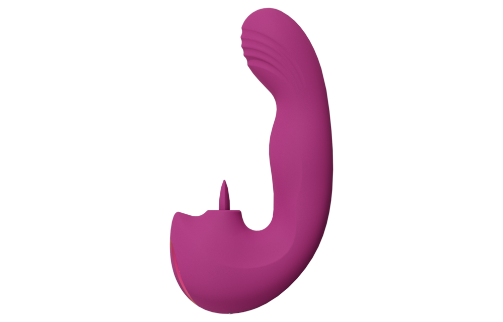 Yumi Triple Motor G-Spot Vibrator & Tong Stimulator Roze
