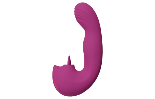 Yumi Triple Motor G-Spot Vibrator & Tong Stimulator Roze