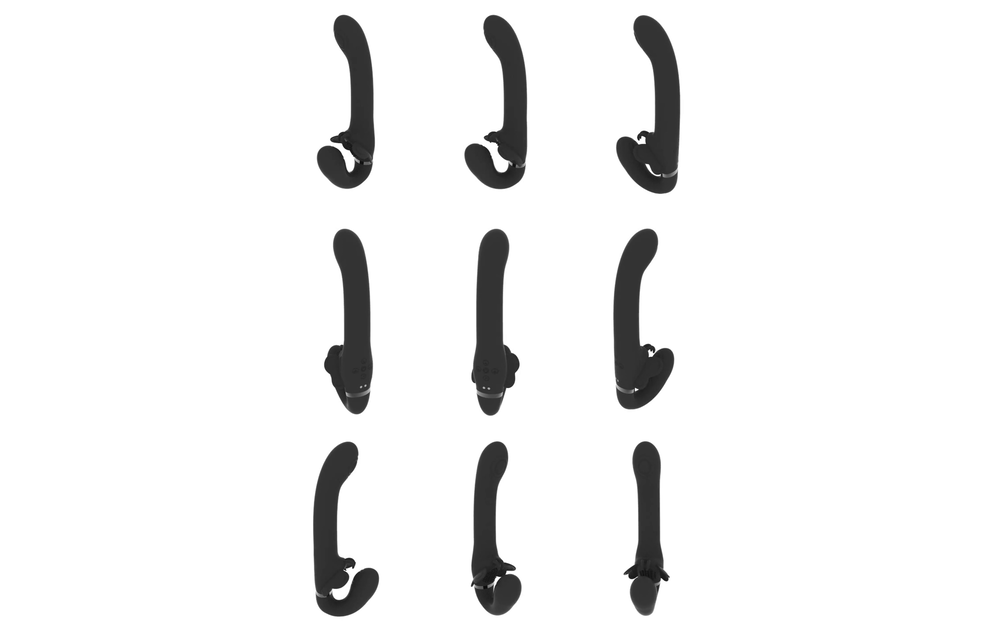 Satu Strapless Strapon Schwarz – Pulse-Wave & Vibrationsgenuss