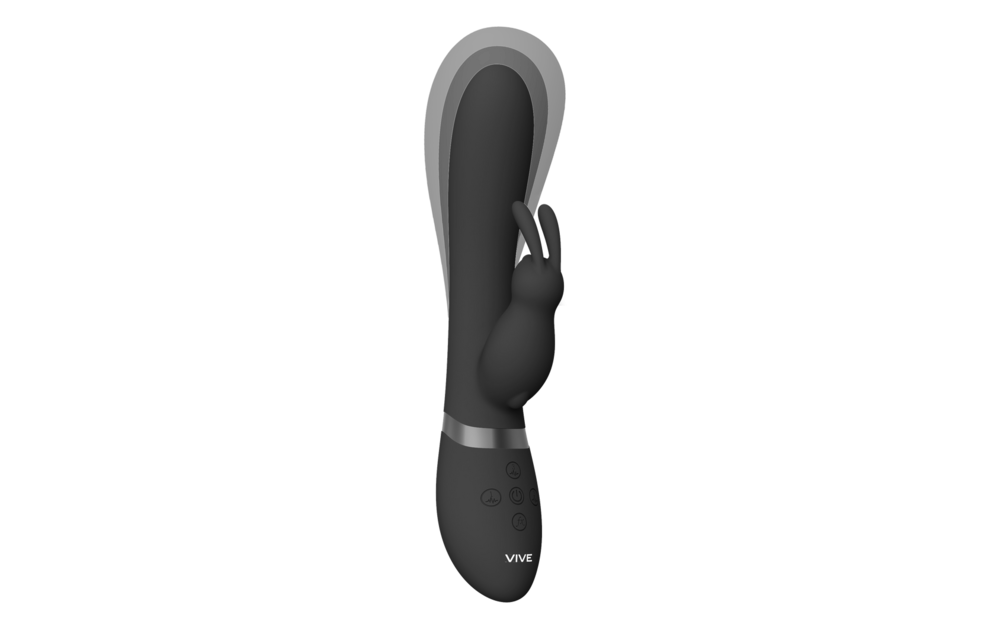 Taka Rabbit Vibrator Schwarz – Aufblasbar & stilvolles Vergnügen