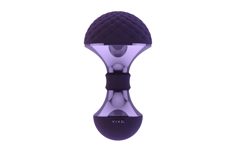 Enoki Luxus-Biege-Wandmassagegerät – Violett | VIVE Erotik