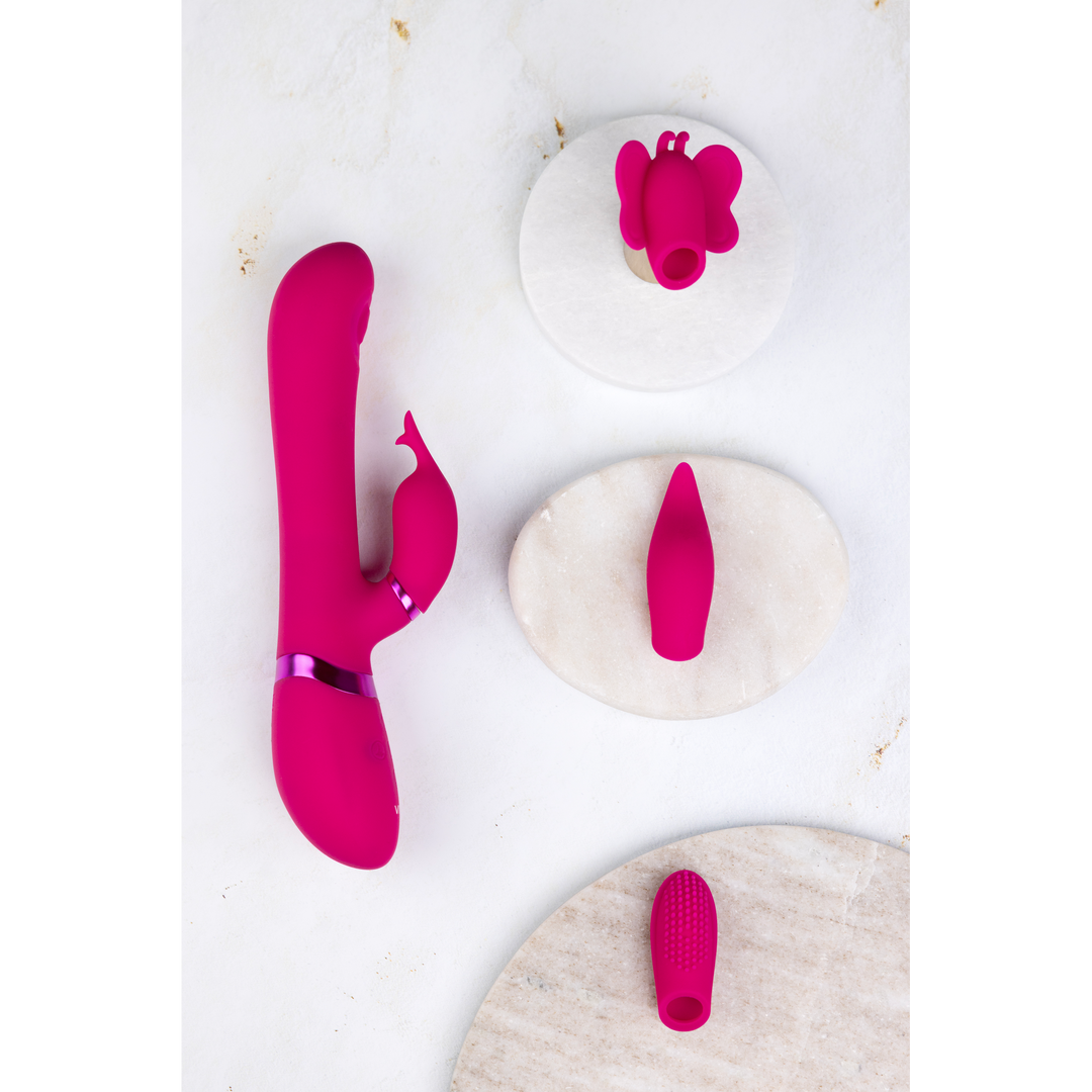 Etsu - Luxe Vibrator met verwisselbare clitoris sleeves – Roze
