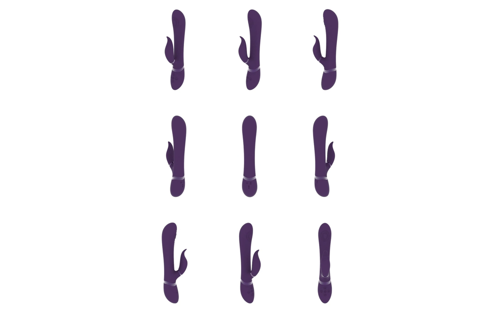 Vive Etsu Luxus-Vibrator Lila – 3 Motoren & 4 Klitoris-Hüllen