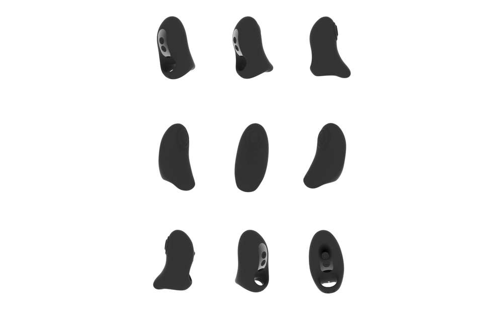 Hana Pulse Wave Finger Vibrator - Powerful & Waterproof Black