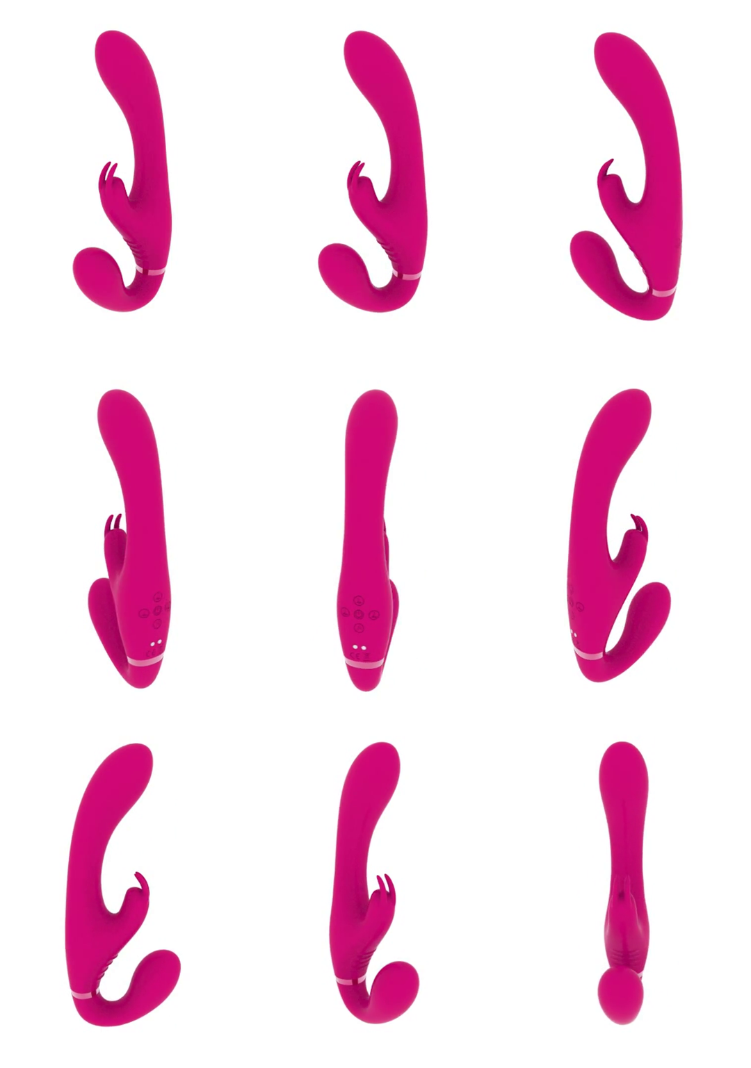 Suki - Vibrating Strapless Strap-on Rabbit - Rosa