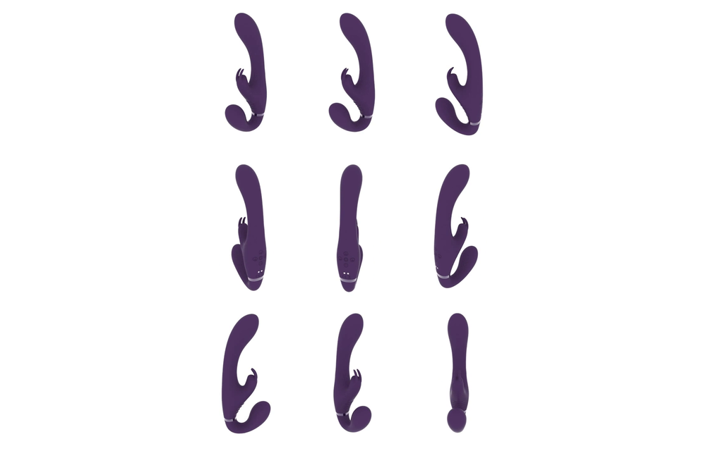 Suki - Vibrating Strapless Strap-on Rabbit - Purple