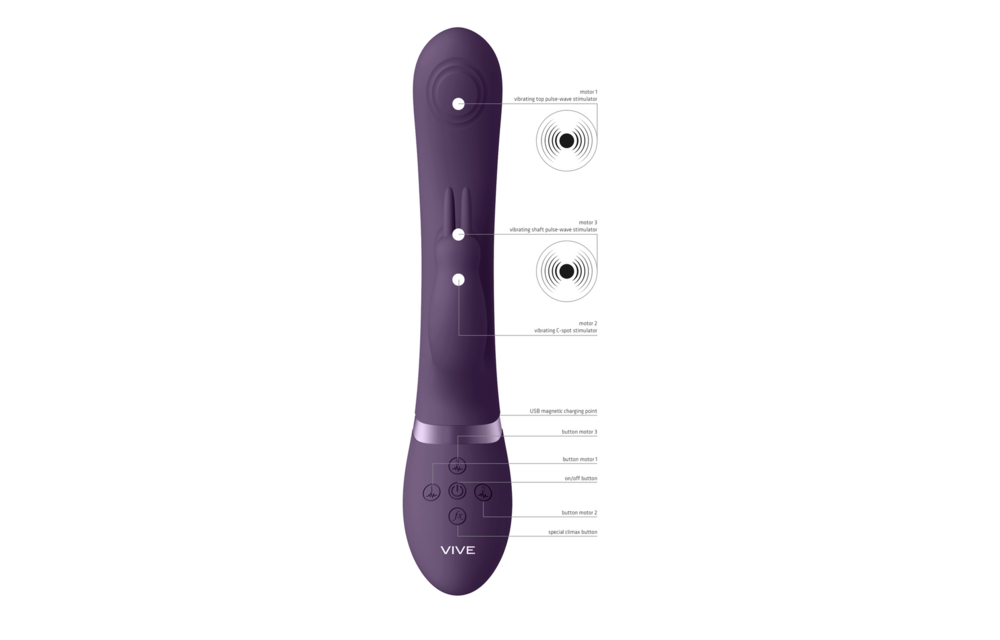 Vive May Paars | Luxe G-spot Vibrator met Pulsatie