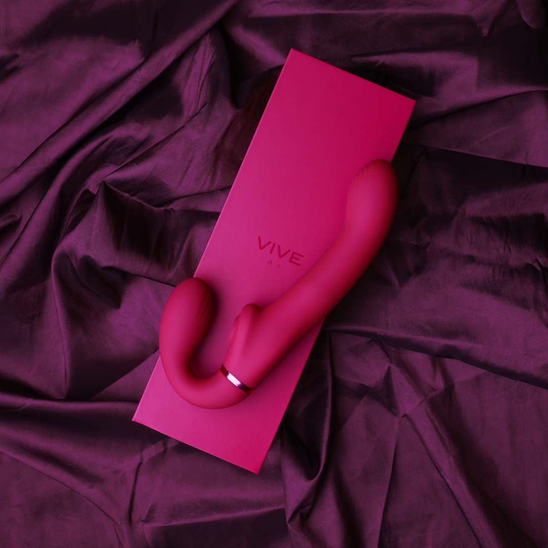 Vive AI Strapless Strapon Roze – Dual Vibratie & Air Wave