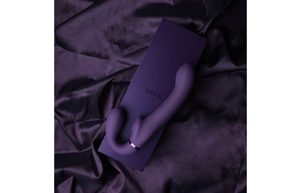 Vive AI Strapless Strapon Lila – Doppelte Vibration & Luftwelle