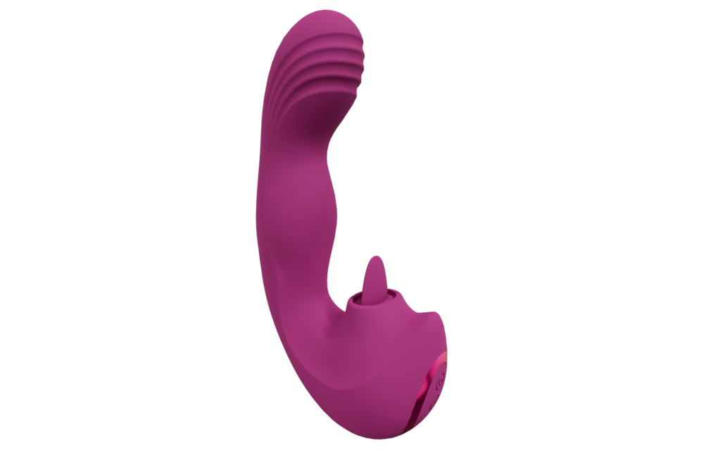 Yumi Triple Motor G-Punkt-Vibrator & Zungenstimulator Rosa