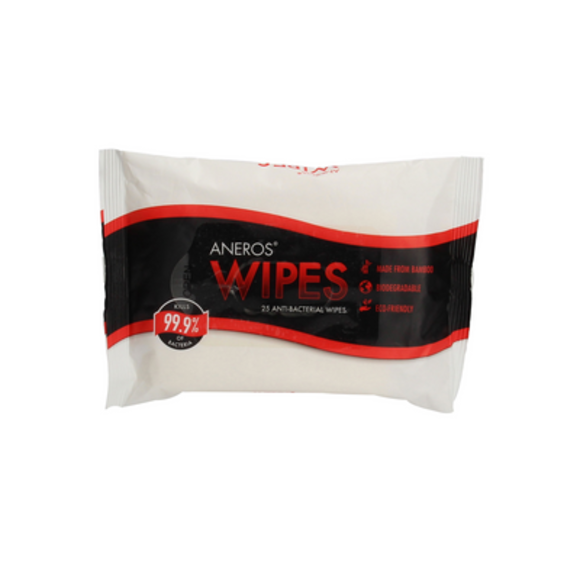 Aneros Wipes | Antibakterielle, umweltfreundliche Tücher 25x