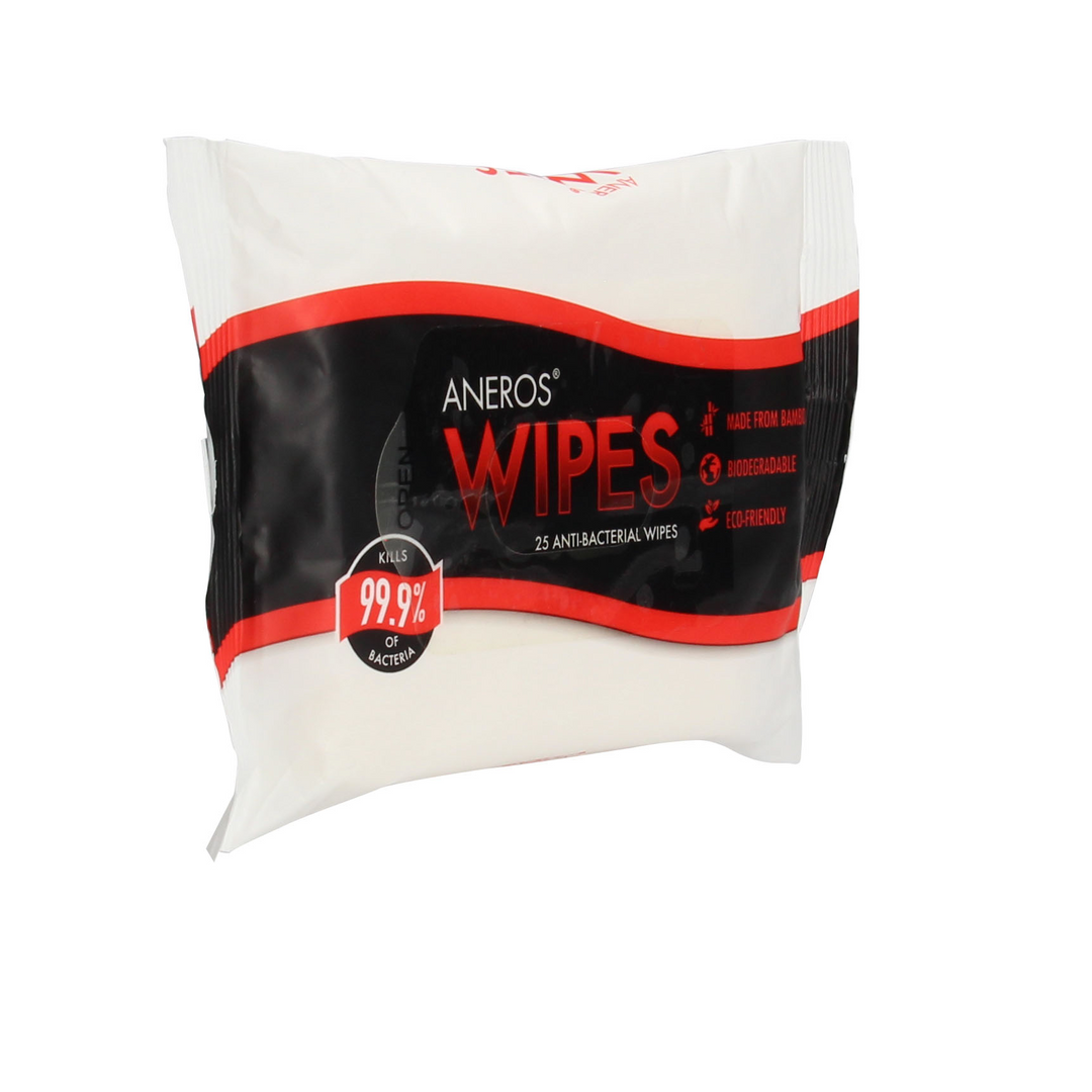 Aneros Wipes | Antibacterial, Environmentally Friendly Wipes 25x