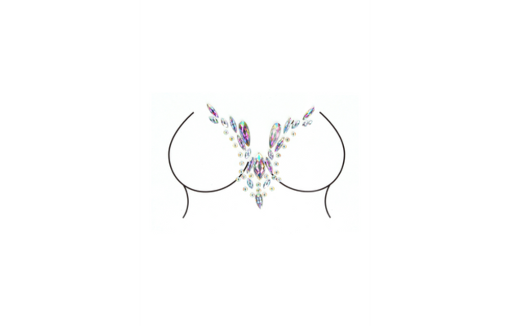 Blendender Deep-V-Ausschnitt-Bling-Sticker – Glamour!