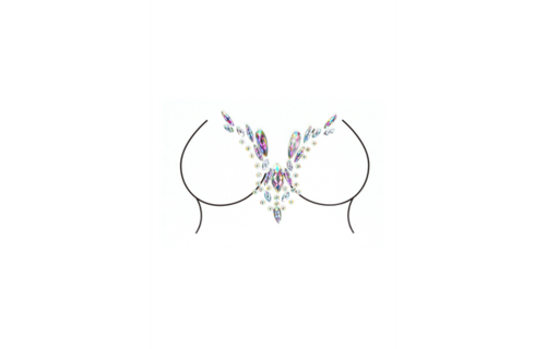 Blendender Deep-V-Ausschnitt-Bling-Sticker – Glamour!