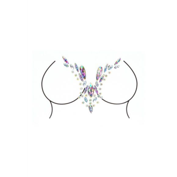 Dazzling Deep-V Neckline Bling Sticker – Glamour!