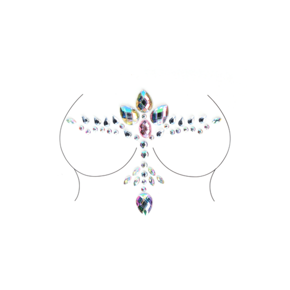 Dazzling Cleavage Bling Sticker | Luxury Glamour Accessories