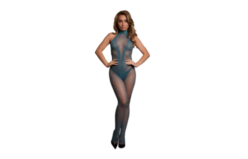 Netz- und Spitzen-Bodystocking - Einheitsgröße