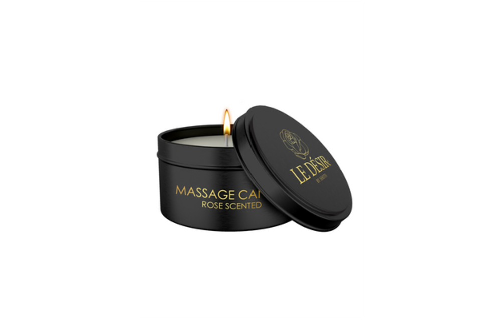 Erotische Massage Kerze - Rose duftend