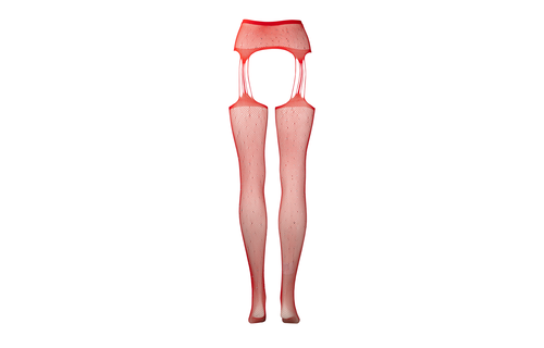 Suspender Rhinestone Pantyhose - One Size