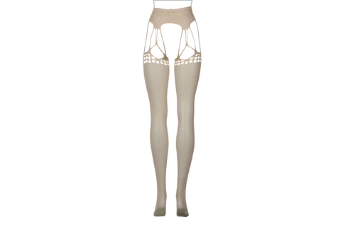 Geribbelde Jarretel Panty Grote Maat – Stijlvol & Comfortabel