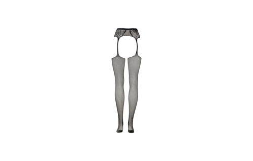 Netzstrümpfe und Strumpfhalter mit Spitze - Einheitsgröße