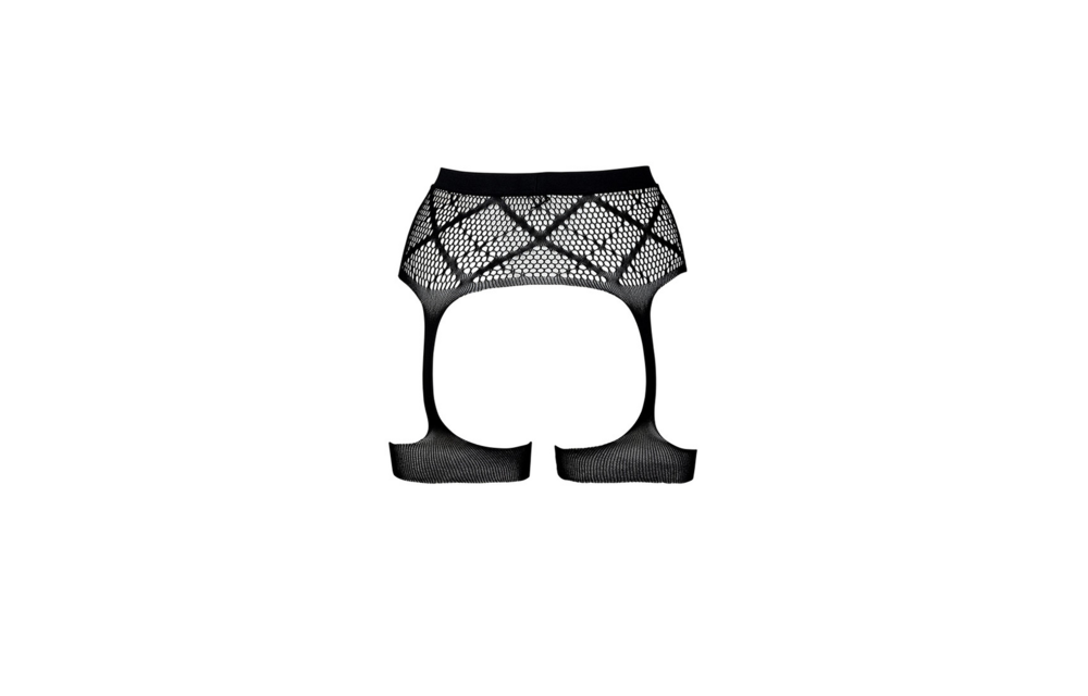 Striped Fishnet Suspender Belt S-XL | Stylish & Comfortable