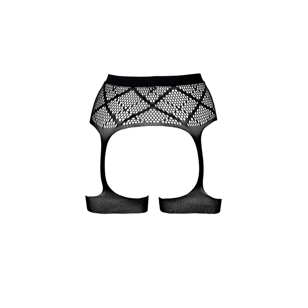 Gestreifter Netzstrumpfhalter S-XL | Stilvoll & bequem