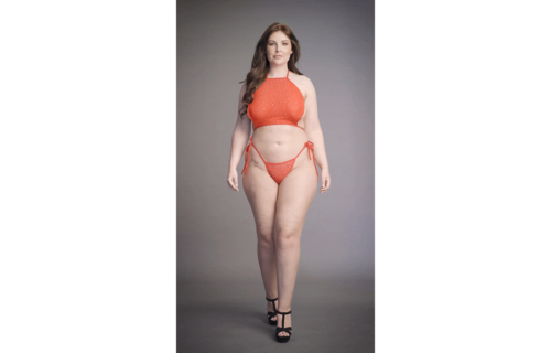 Top und String mit Strass | Große Größen 1XL-3XL Festlich