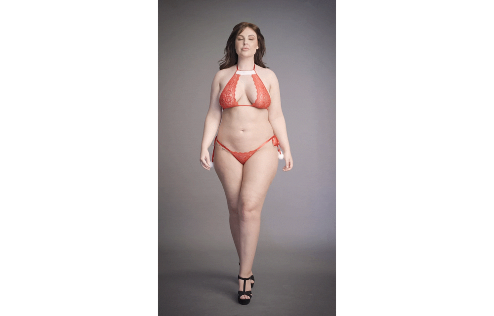 Snow Angel Lace Lingerie Plus Size | Sexy & Festive