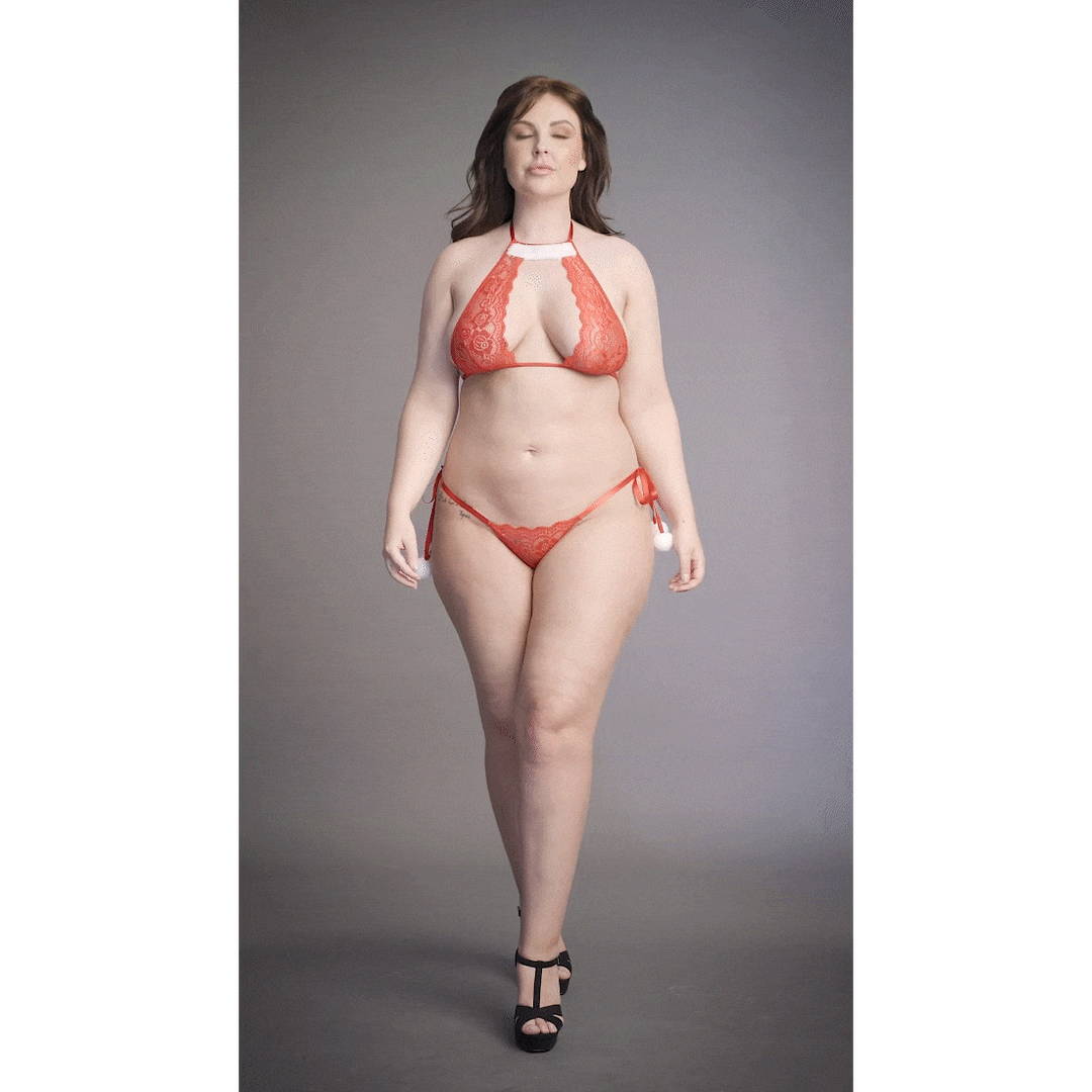 Sneeuwengel Kanten Lingerie Grote Maat | Sexy & Feestelijk